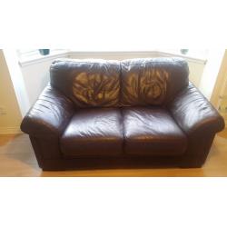 Brown leather sofa for sell