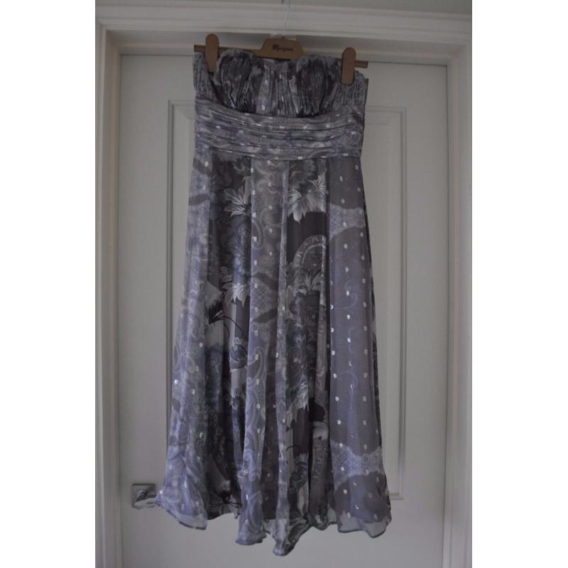 Women's Monsoon Silk Evening Dress UK Size 8