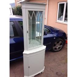 Glazed corner cupboard