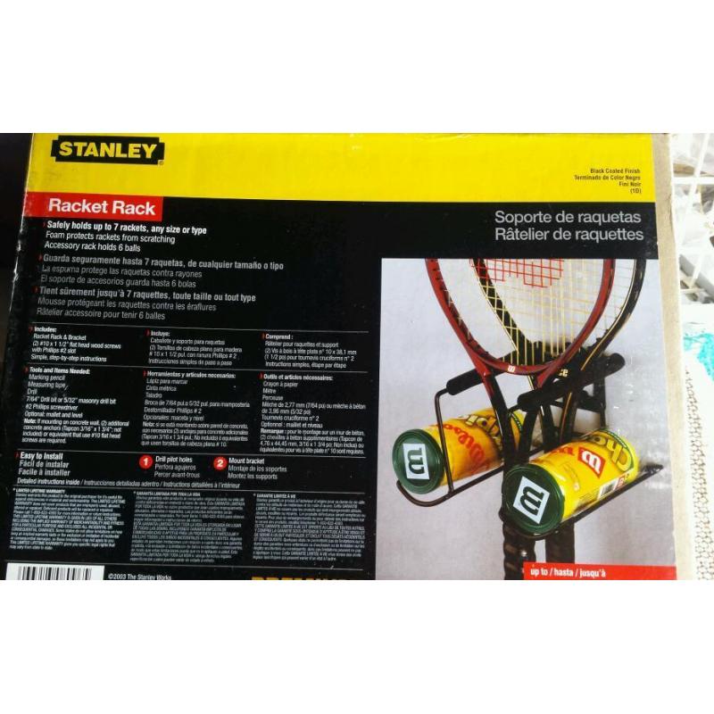 Stanley racket rack