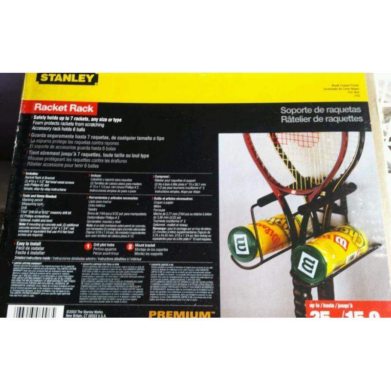 Stanley racket rack