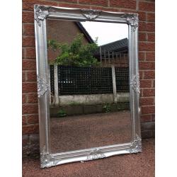 Large French / Ornate / Rococ Mirror - French Silver Mirror - NEW - High Quality - Stunning