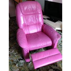 3 leather chairs (recliners)