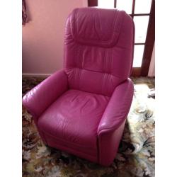 3 leather chairs (recliners)