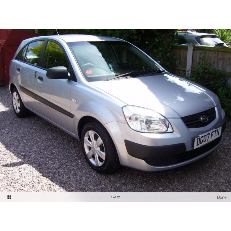 Kia Rio Silver 5 Door 2007 59.800 Miles Good Clean Car Great Runner