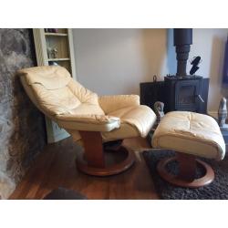 Balance stressless style reclining chair