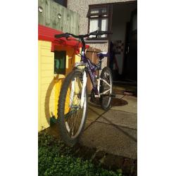 Mountain Bike, Full Suspension.19" Y frame (medium) 26 " wheels 18 speed,