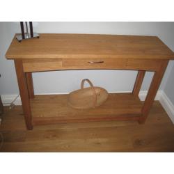 Oak Console Table