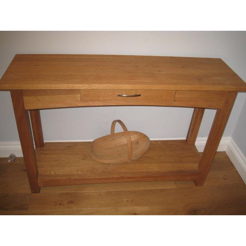 Oak Console Table