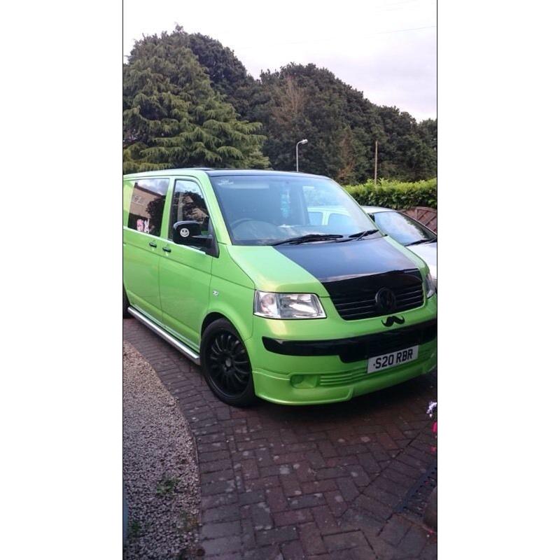 Volkswagen T5 transporter swb, ST Green '56 plate