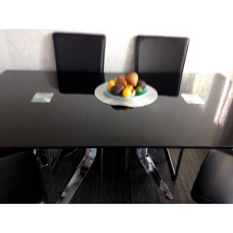 Designer Dining Table and 4 Chairs