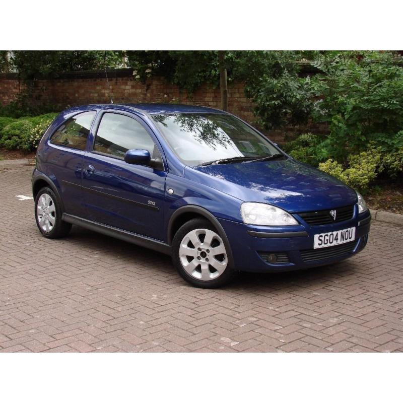 EXCELLENT VALUE!!! 2004 VAUXHALL CORSA 1.2i 16V SXI 3DR, 1 YEAR MOT, WARRANTY