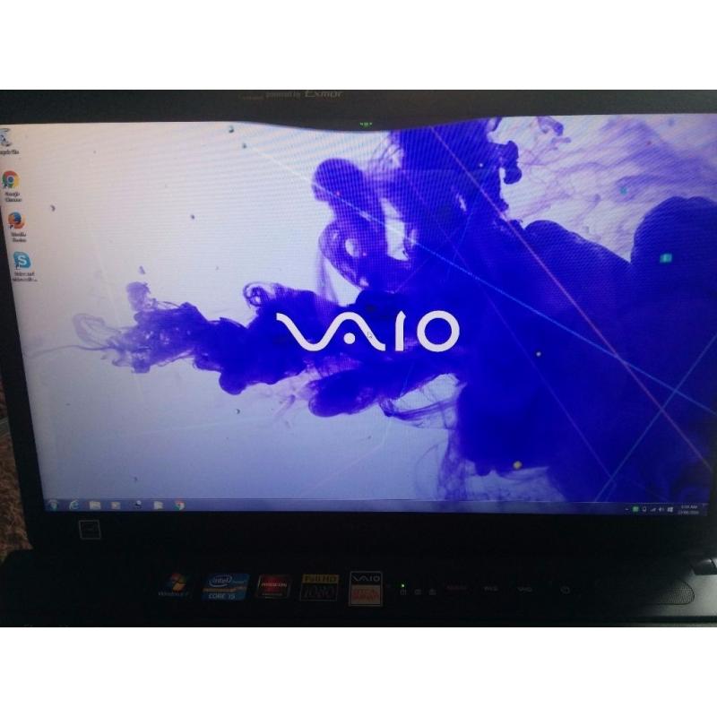 15 inch VAIO VPCCB35FG i5 4g 500gb dvdr 1080p FHD Display AMD ATI Graphics Window 10 Gaming laptop