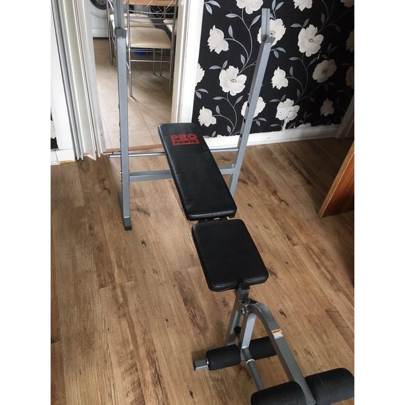 York Exercise Bench with bar stand