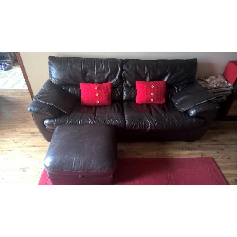 Luxury leather sofa set 3+1+1