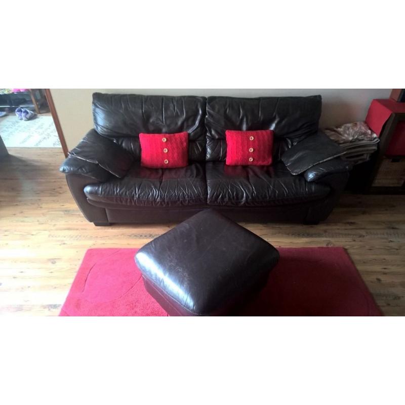 Luxury leather sofa set 3+1+1