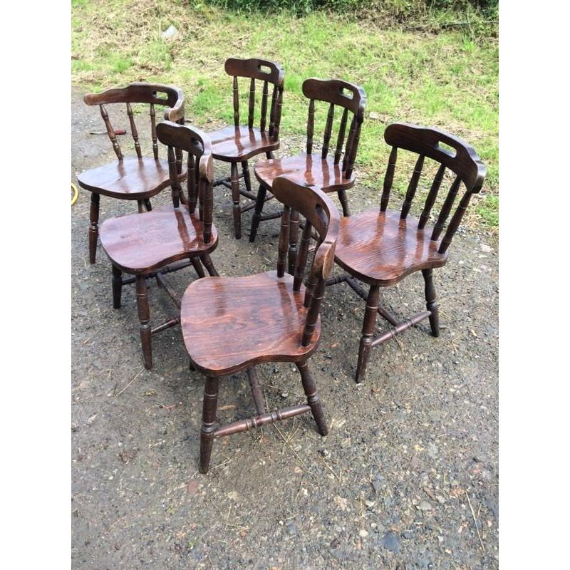 Farm House/pub style chairs x6