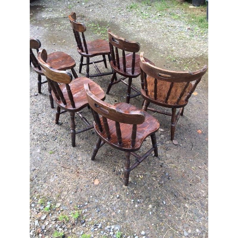 Farm House/pub style chairs x6