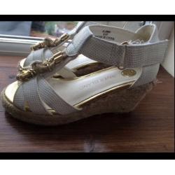 Girls river island wedge sandals