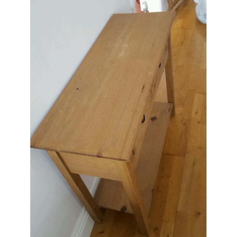 Oak console for sale