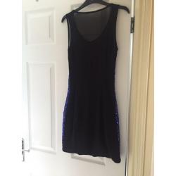 LIPSY - blue sequin bodycon dress