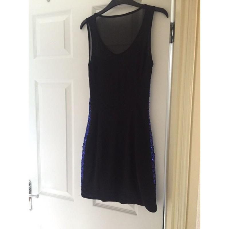 LIPSY - blue sequin bodycon dress