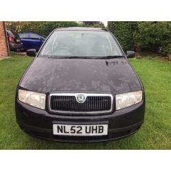 Fantastic Value And Great Condition 2002 52 Fabia 1.4 Blackline 5 Door Hatch 82000 MLS June 17 MOT