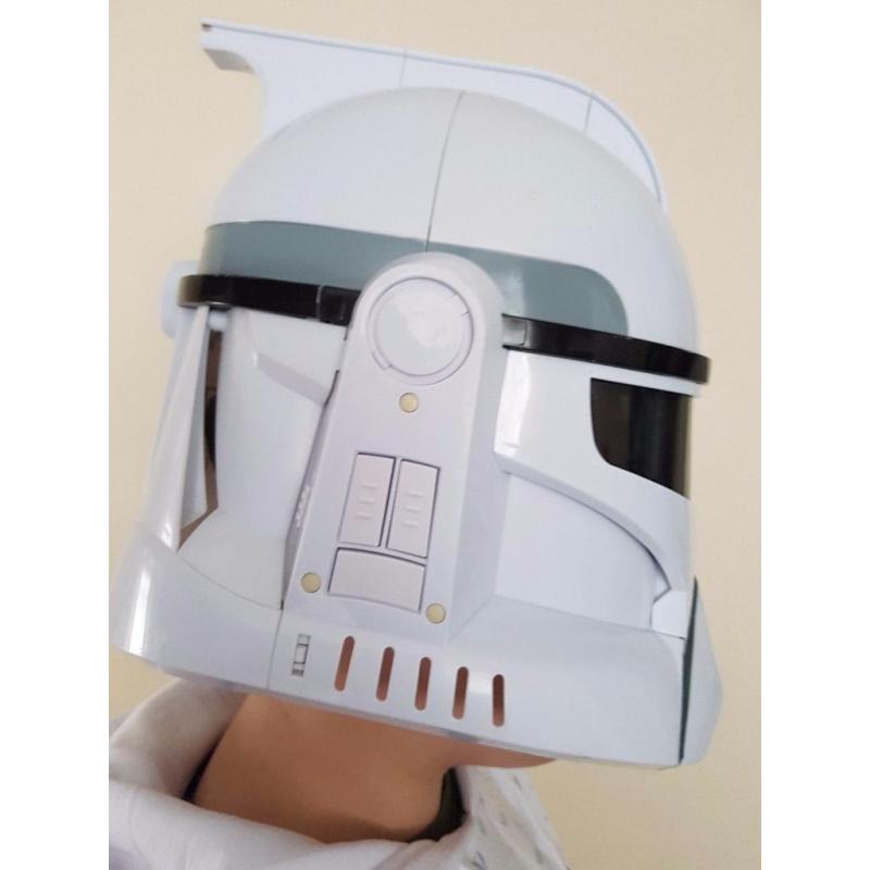 Star Wars Clone trooper helmet and blaster