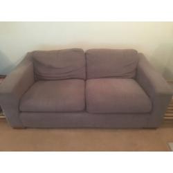 2 Seater couch - brown material