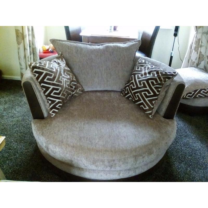 Swivel cuddle chair for sale