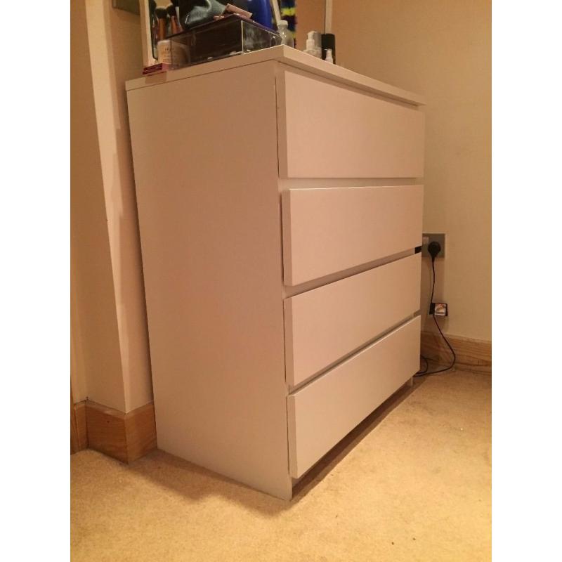 White Ikea Chest Of Drawers Less Than a Year Old