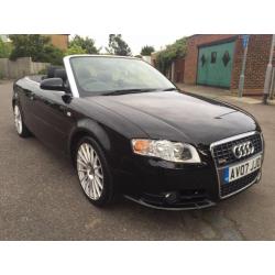 2007 Audi A4 Cabriolet 2.0T FSI, S Line, Black, 1 Owner, 29,000 Miles, FSH