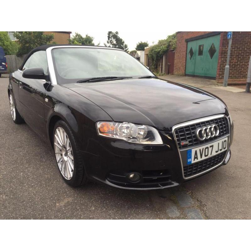 2007 Audi A4 Cabriolet 2.0T FSI, S Line, Black, 1 Owner, 29,000 Miles, FSH