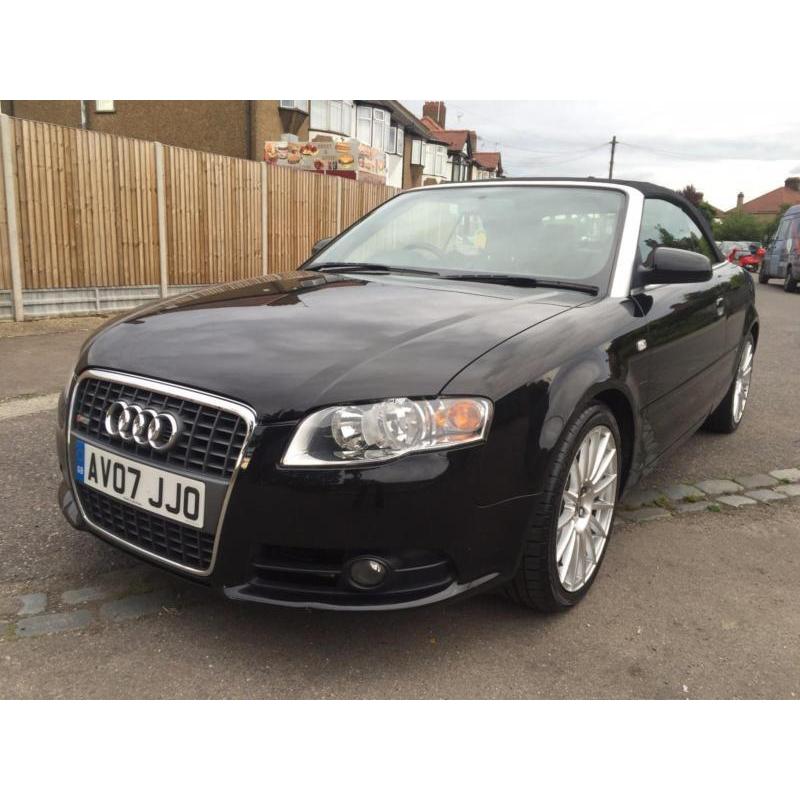 2007 Audi A4 Cabriolet 2.0T FSI, S Line, Black, 1 Owner, 29,000 Miles, FSH