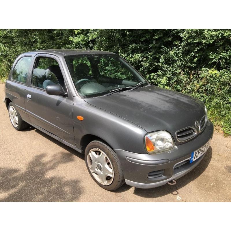 Nissan Micra Tempest 998cc Petrol 5 speed manual 3 door hatchback 52 Plate 28/11/2002 Grey