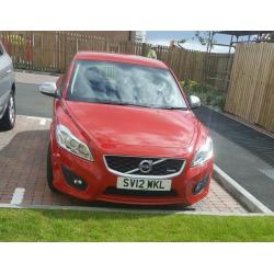 Volvo red c30 sport coupe 12 plate