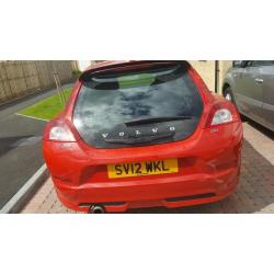 Volvo red c30 sport coupe 12 plate