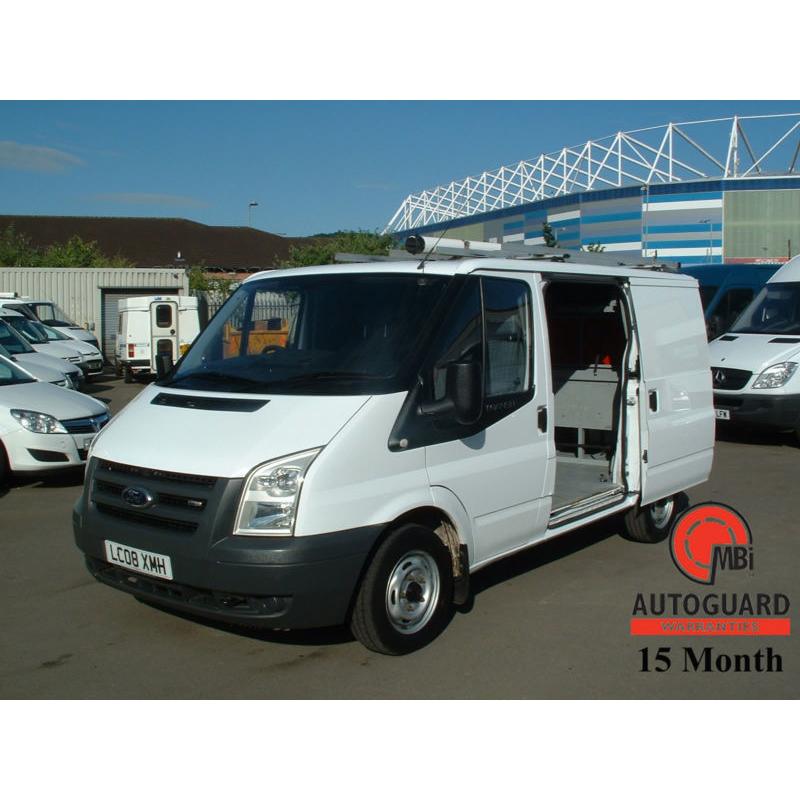 2008 FORD TRANSIT 2.2TDCi DURATORQ 85PS 300S LOW ROOF DIESEL VAN WHITE SWB