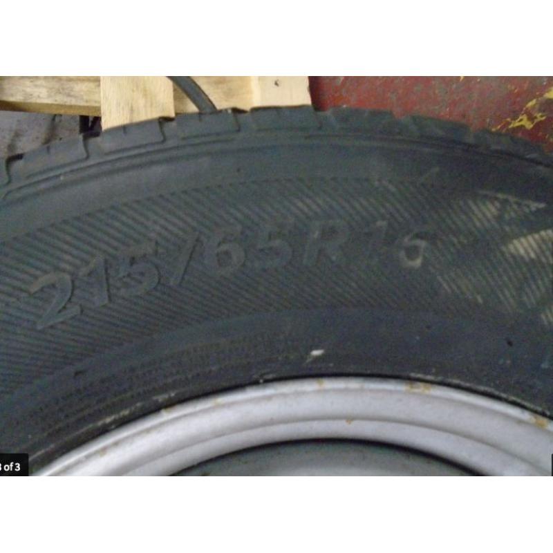 MITSUBISHI SHOGUN PININ METAL SPARE WHEEL 215/65/16