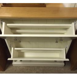 Solid white pine shoe storage cupboard