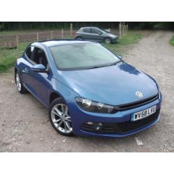 2008 VOLKSWAGEN SCIROCCO GT * SAT-NAV * HEATED LEATHER SEATS * COUPE PETROL