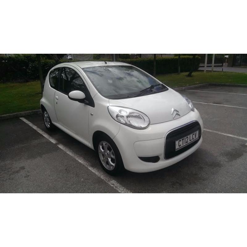 2012/12 Citroen C1 VTR+, White, 34k, full service history, new MOT and service, superb!