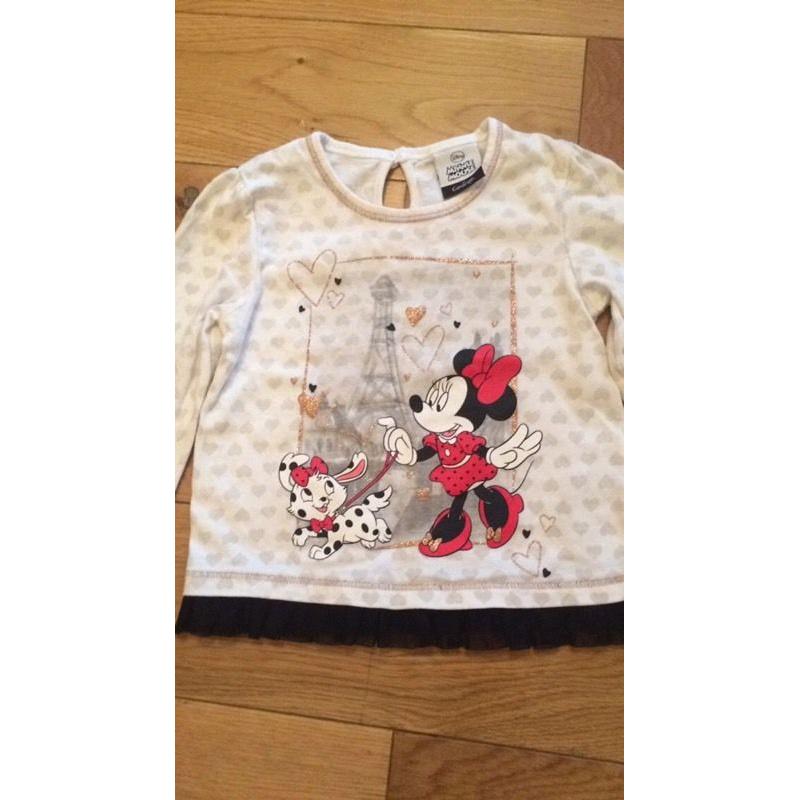 Minnie Mouse top 1 1/2-2 years