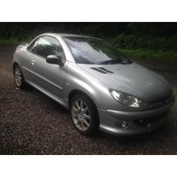 2006, 206cc, ''convertible , nice clean car 1 lady owner ,1 yr mot 93k,