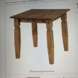 Corona compact farmhouse Mexican style table