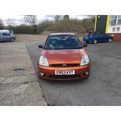 FORD FIESTA ZETEC 1.4cc 3 door h/back 03/2003 3 former keepers 100k all old mots/invoices m.o.t 3/1/