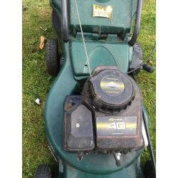 Petrol mccuclloch lawnmower for sale Briggs and Stratton engin