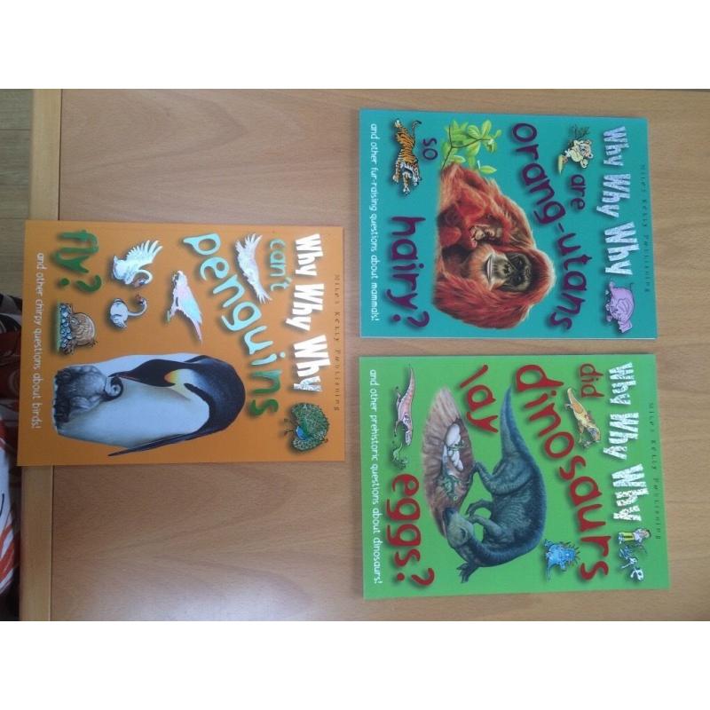 Kids books set of 3- Why Why Why- brand new