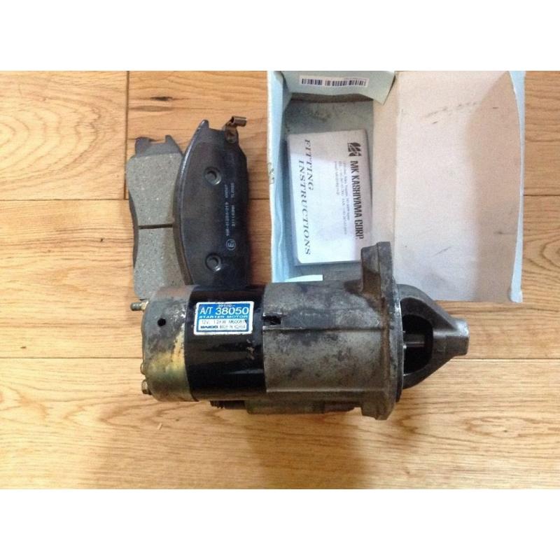 Hyundai starter motor and Front brake pads