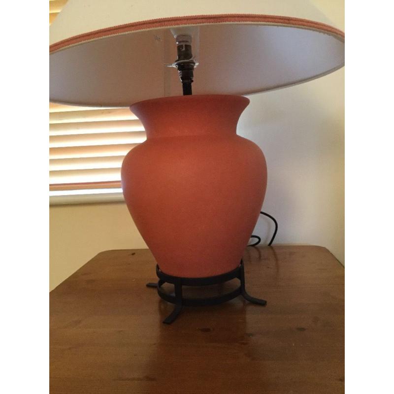 Terracotta table lamps for sale (3 of